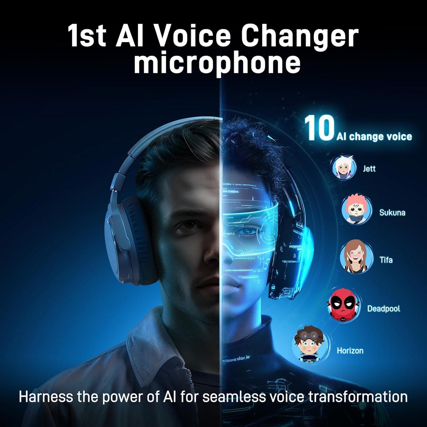 Micrófono Inalámbrico USB MAONO DM40 Pro Negro con AI