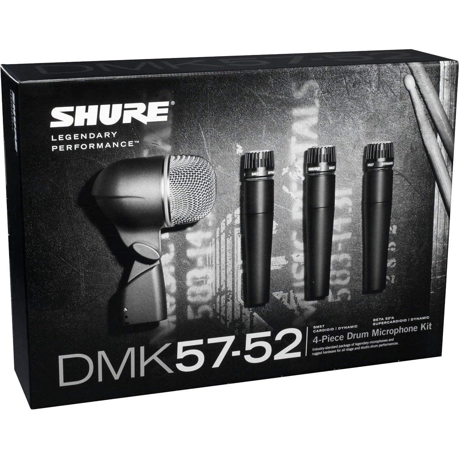Kit de Micrófonos para Batería Shure DMK57-52 con Estuche