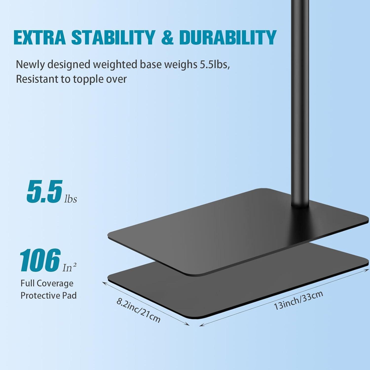 Soporte de Micrófono BILIONE con Base Ponderada y Brazo Boom