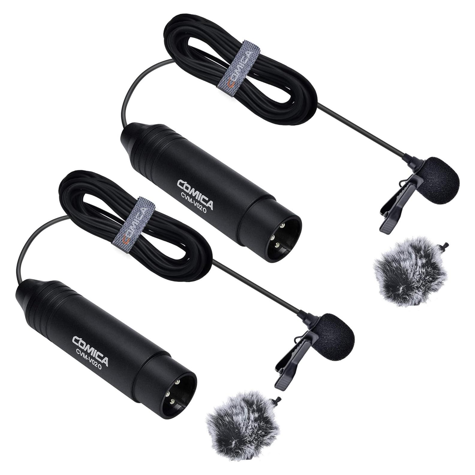 Micrófono Lavalier XLR COMICA CVM-V02O 4.5m Omnidireccional