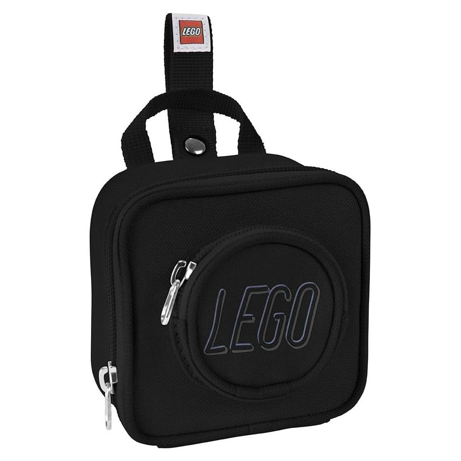 Mochila Mini LEGO Negra para Niños, 10x10x6 cm