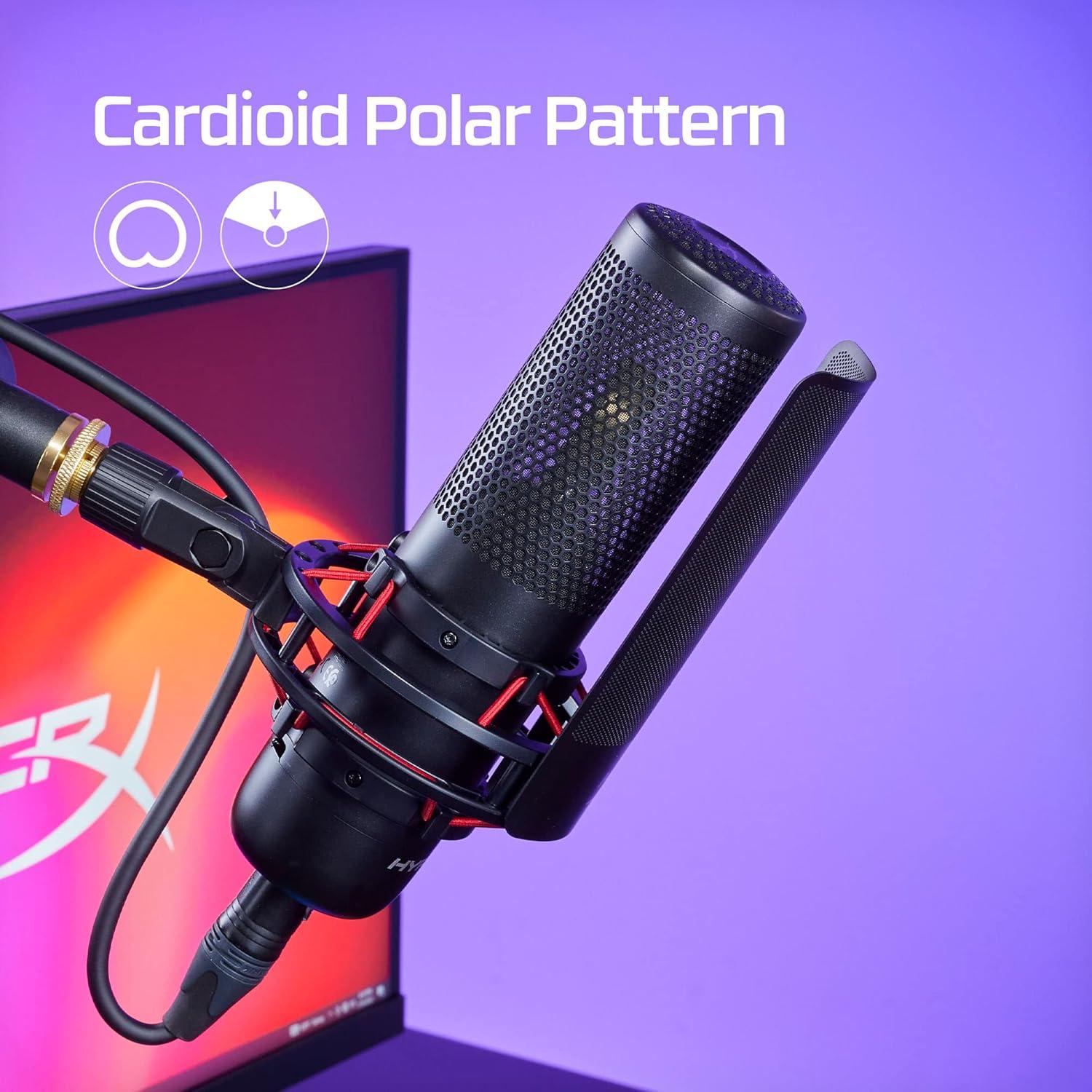 Micrófono HyperX ProCast - Condensador XLR Cardioide