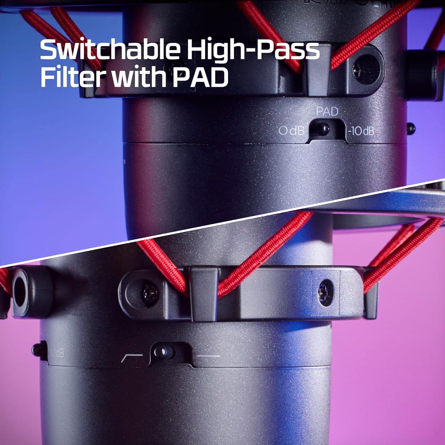 Micrófono HyperX ProCast - Condensador XLR Cardioide