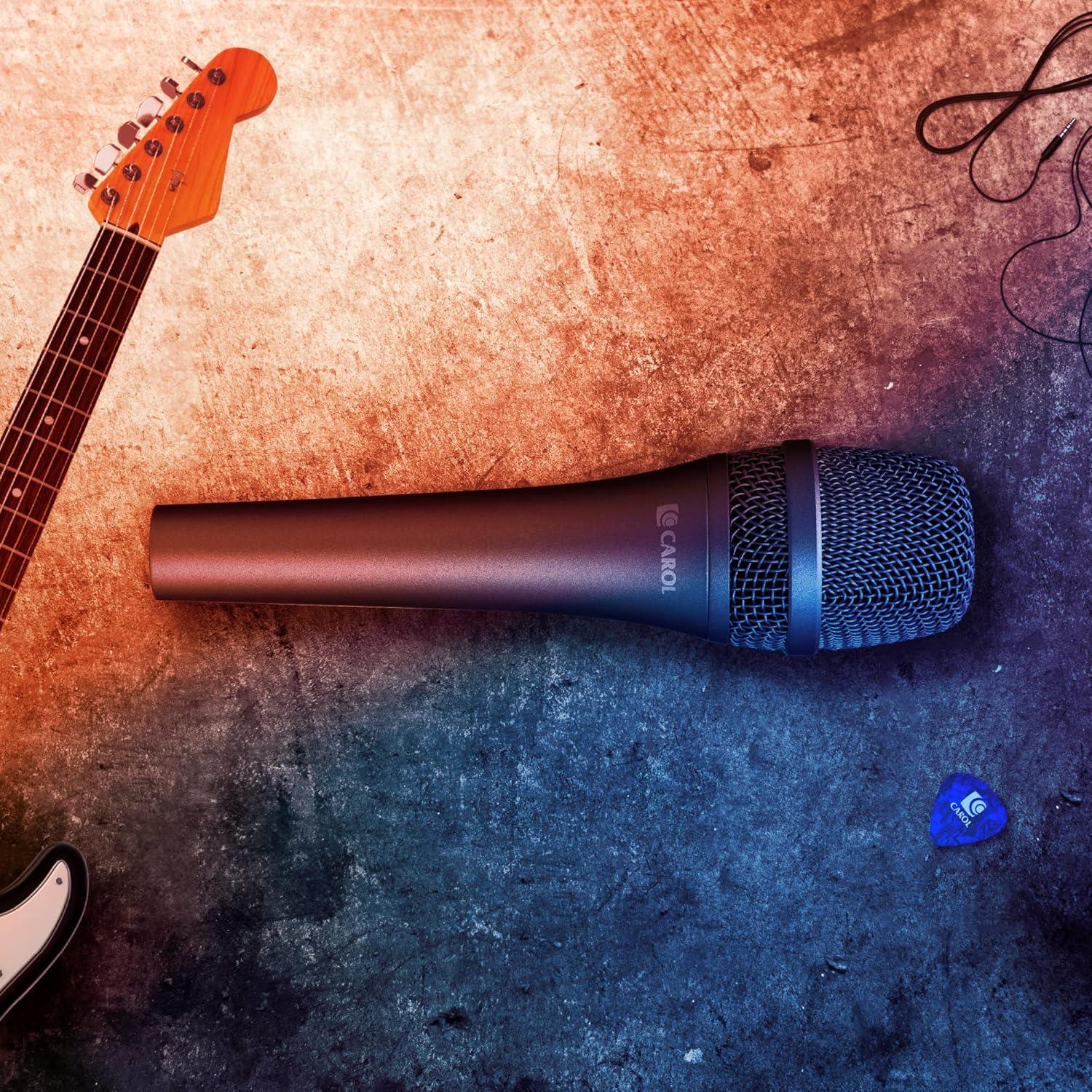 Micrófono Dinámico CAROL AC-910 con Cable XLR 4.5m