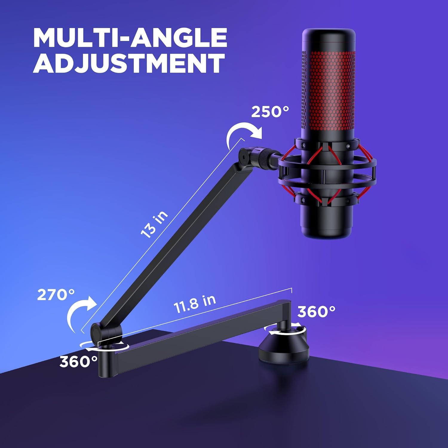 Soporte de Micrófono InnoGear con Adaptadores y Altura 209 cm