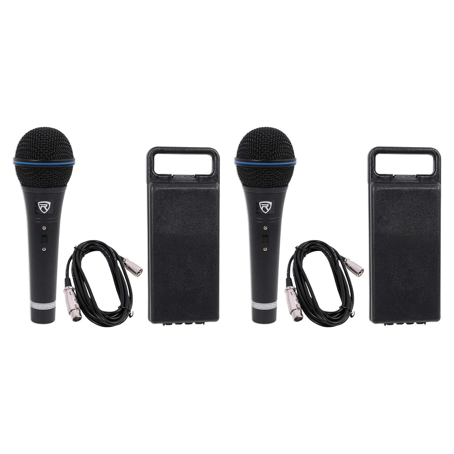 Micrófonos Dinámicos Cardioides Rockville RMM-XLR con Cable 3m