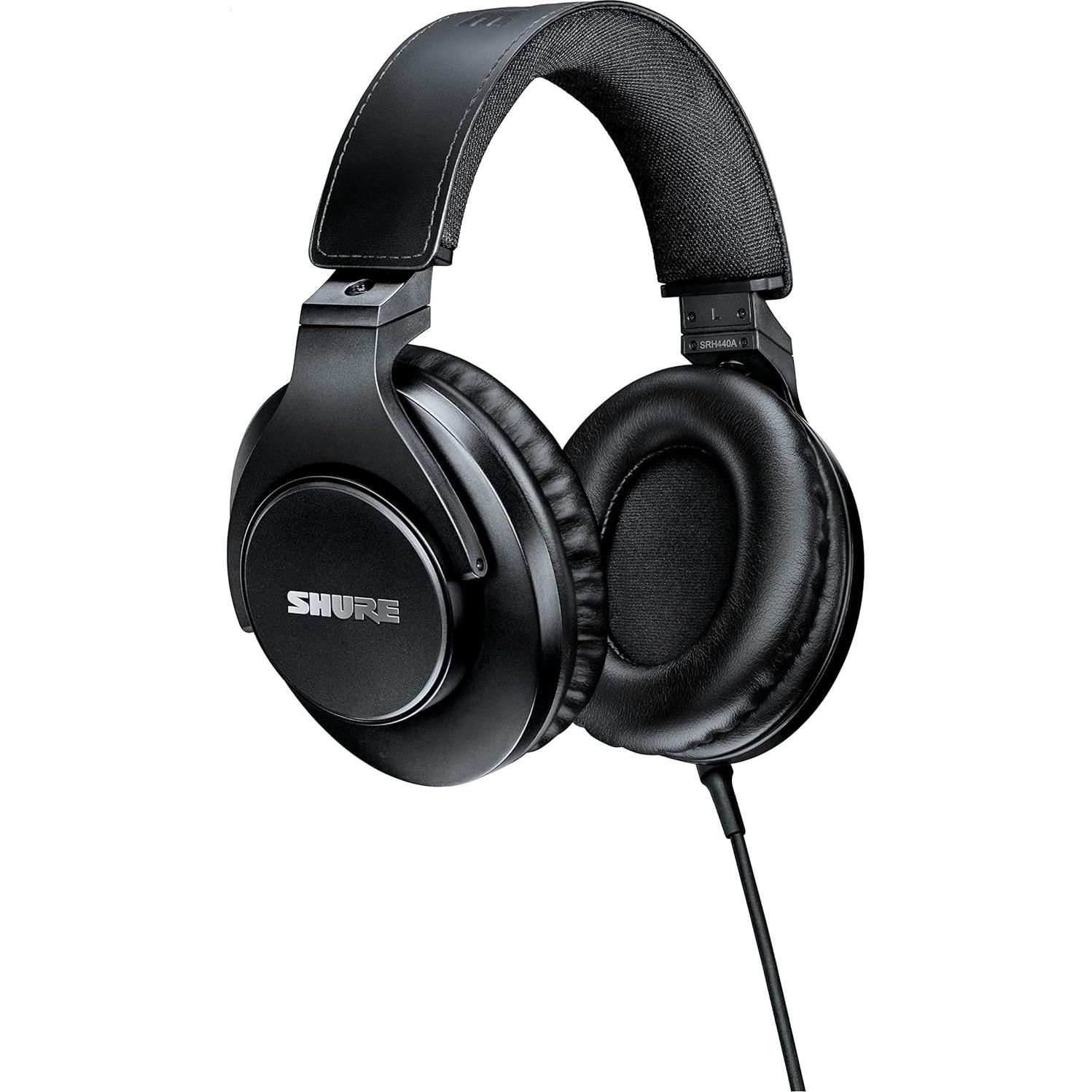 Micrófono Dinámico Shure SM7B + Auriculares SRH440A - Negro