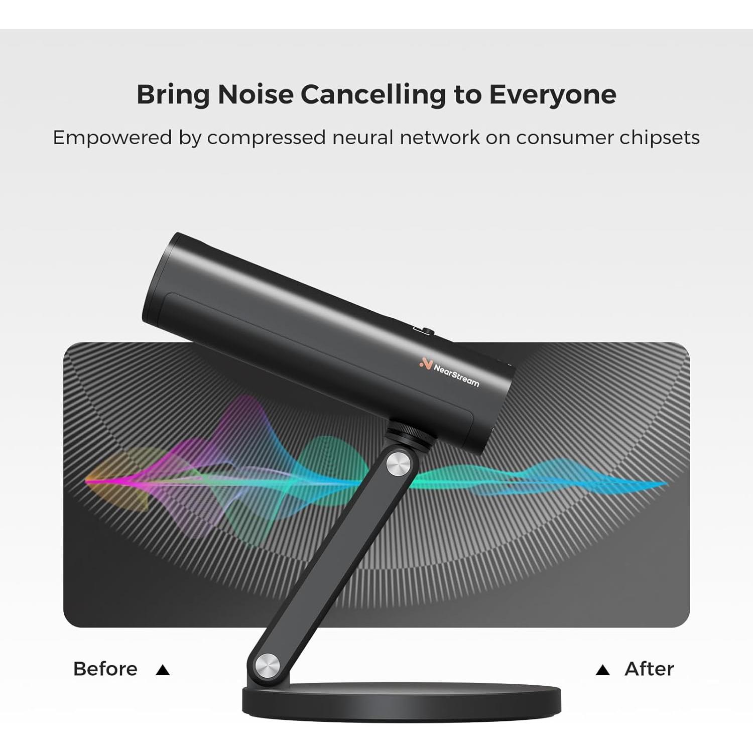 Micrófono de condensador USB NearStream AM10U con 8 micrófonos