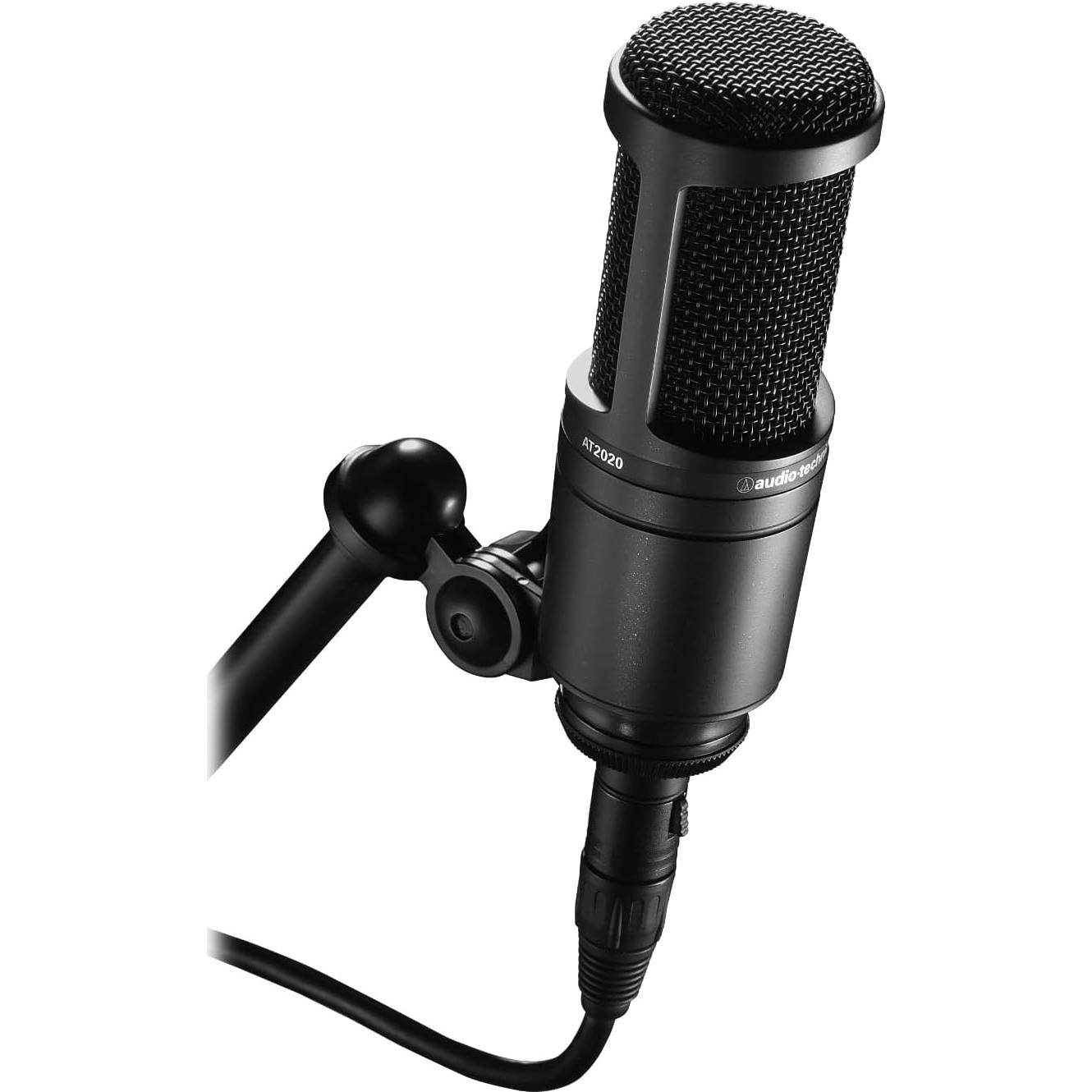 Micrófono de Estudio Audio-Technica AT2020 con Soporte y Filtro