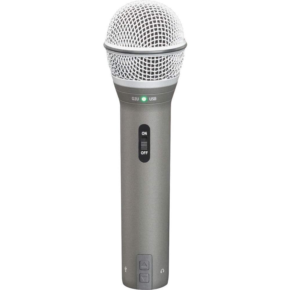 Micrófono Dinámico USB Samson Q2U para Grabación y Podcasting