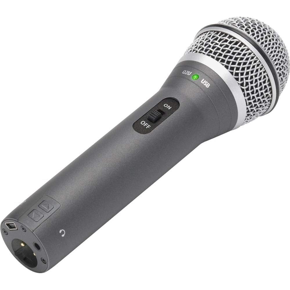 Micrófono Dinámico USB Samson Q2U para Grabación y Podcasting