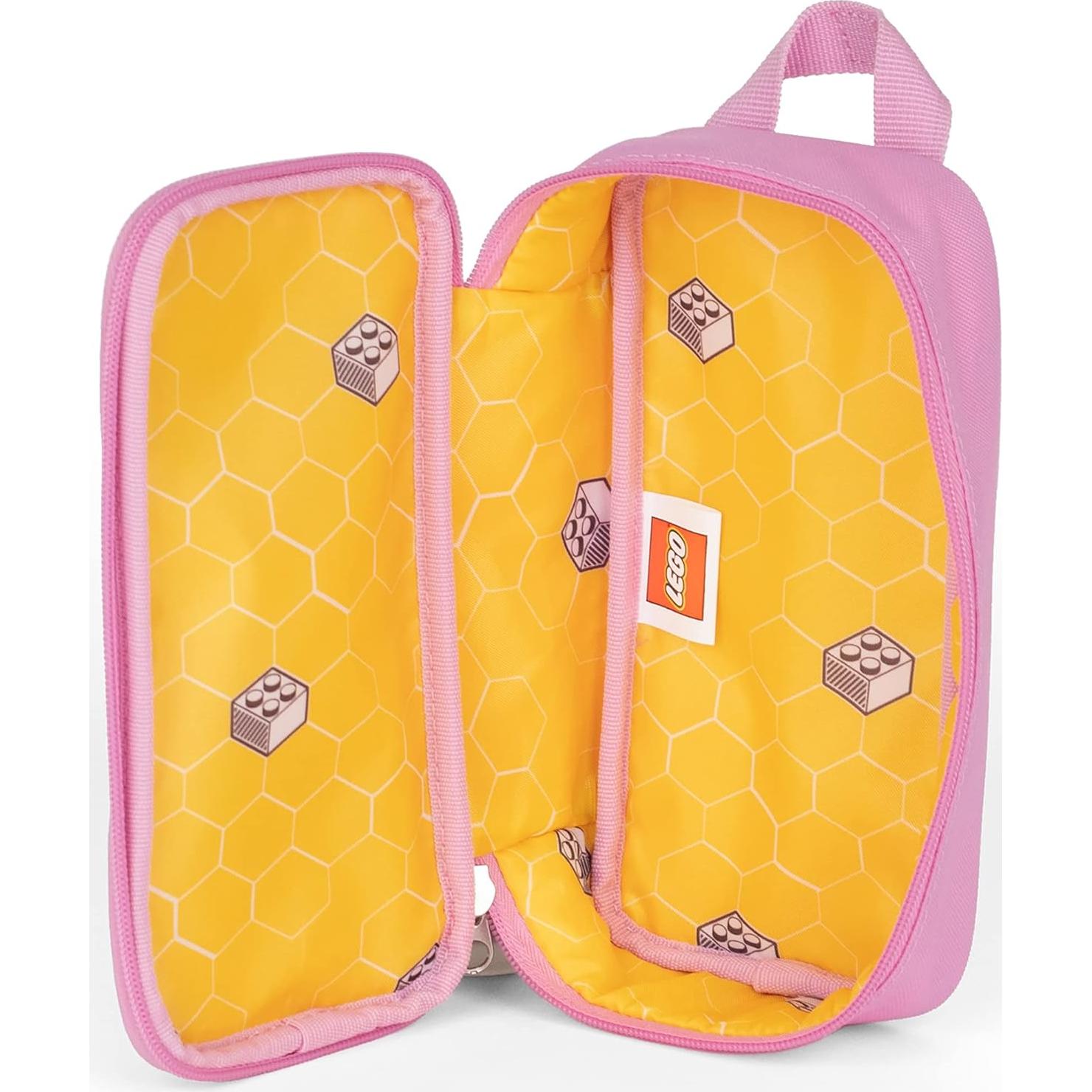 Funda de Ladrillos LEGO Oficial Rosa Claro 20x10x6 cm