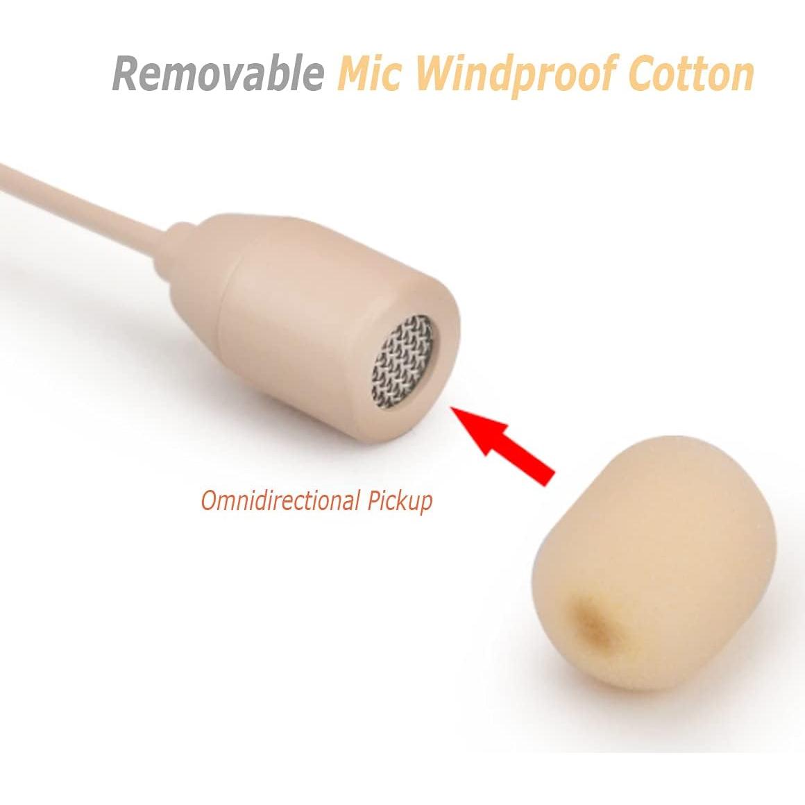 Micrófono Auricular de Cabeza XGWTH XG-1730T 1.2m Hirose 4 Pines