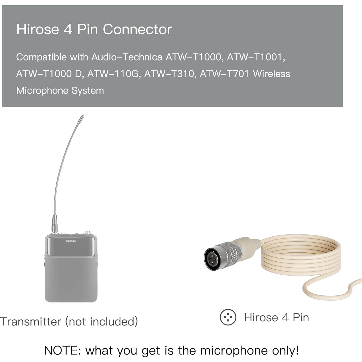 Micrófono de Cabeza JK MIC-J S90 Omnidireccional Beige