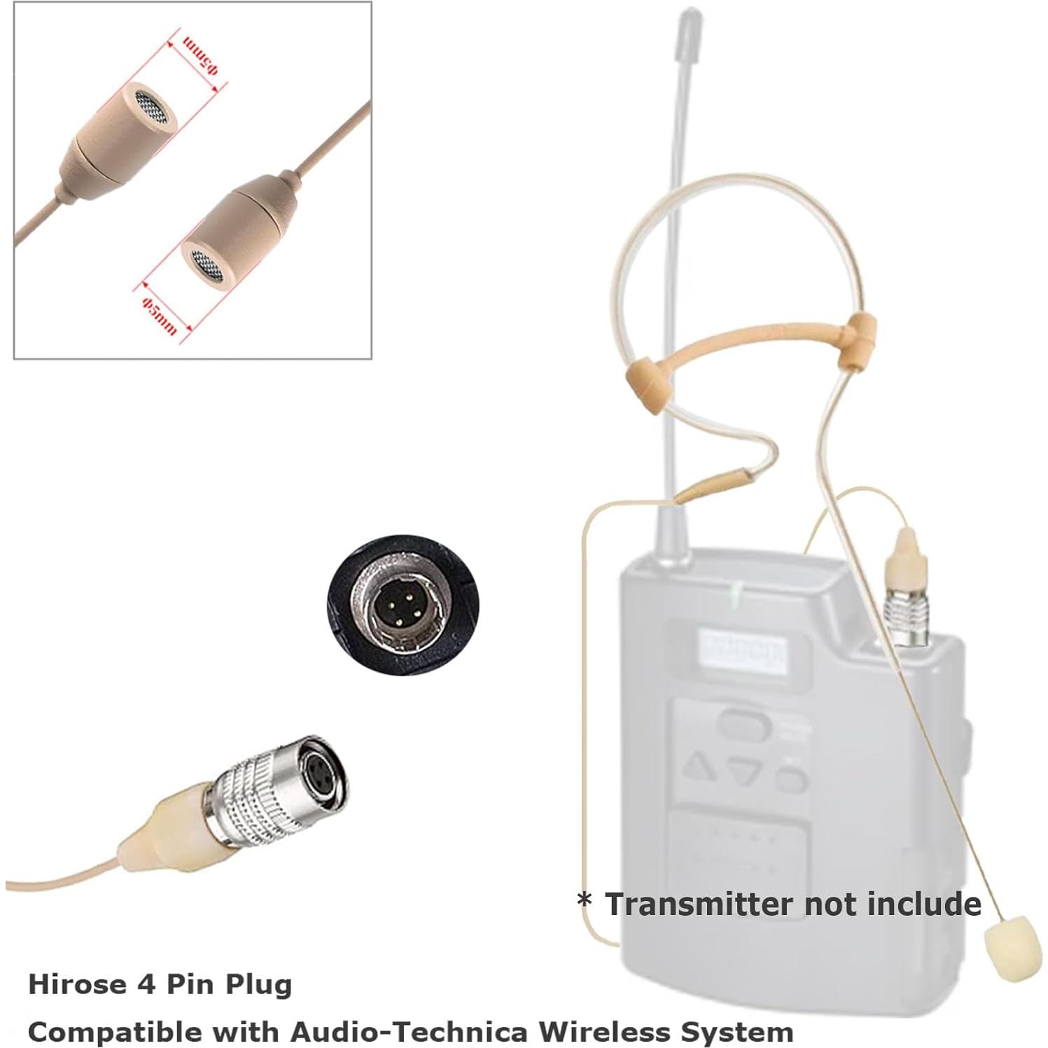 Micrófono de Auricular Omnidireccional XHXJCYS Beige 31.7g