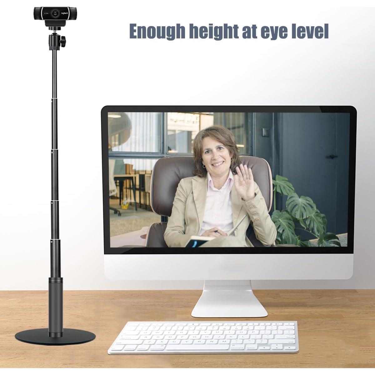 Soporte Webcam Ajustable JCWINY 28 Pulgadas Metal Rosa