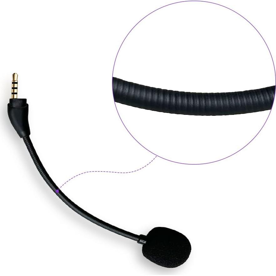 Micrófono de Reemplazo MJKOR para Auriculares HyperX Cloud III