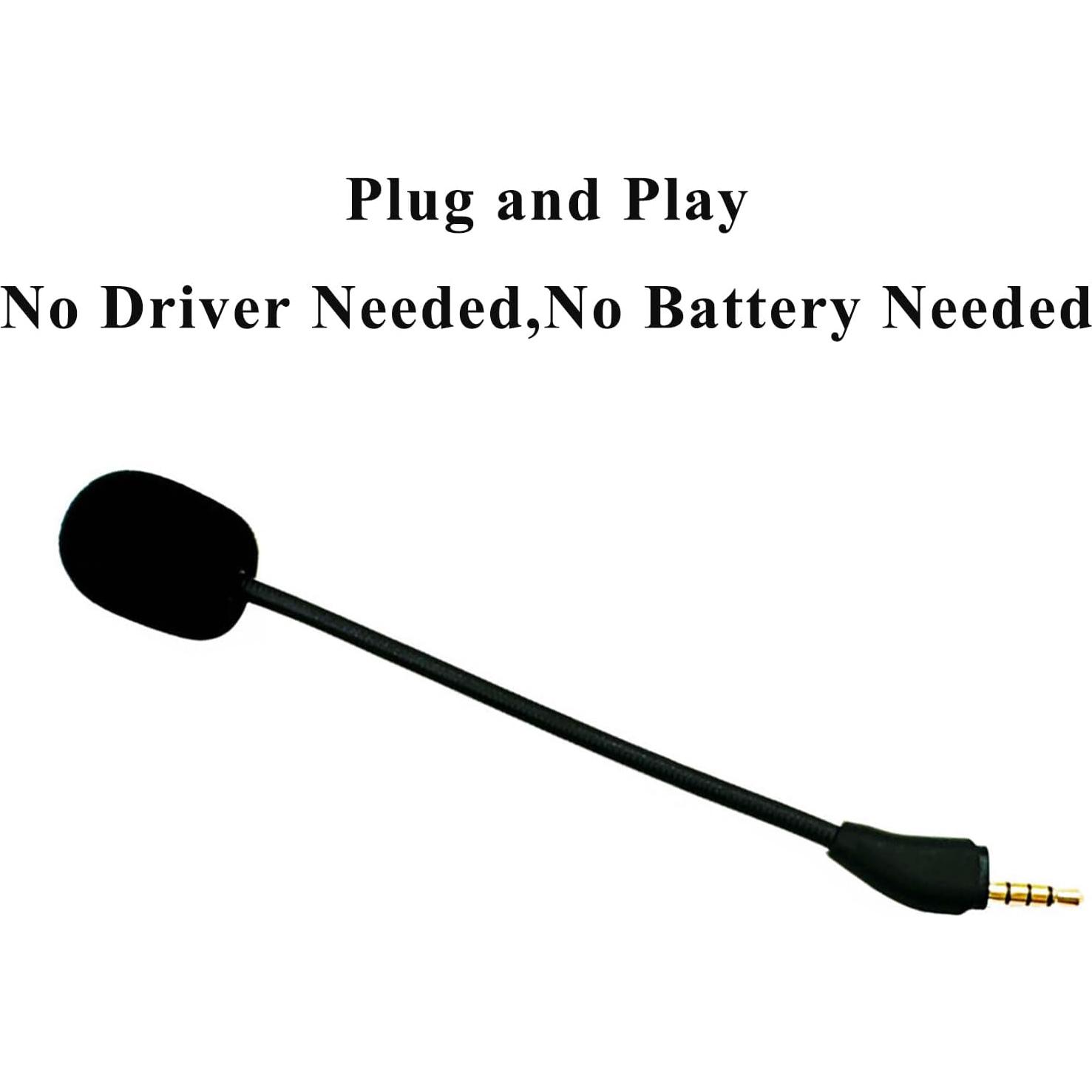 Micrófono de Reemplazo NewTH para Auriculares Kingston HyperX Cloud III