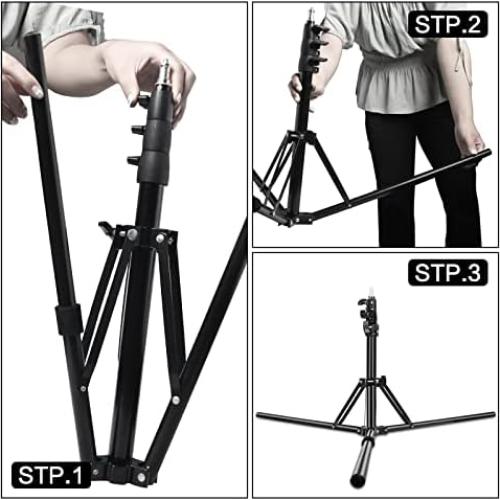 Trípode para Webcam AceTaken MTM-001 160 cm Aluminio Negro