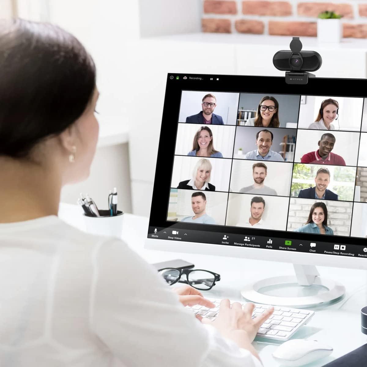 Cámara Web HD 1080p Hyper HC437 con Bajo Luz