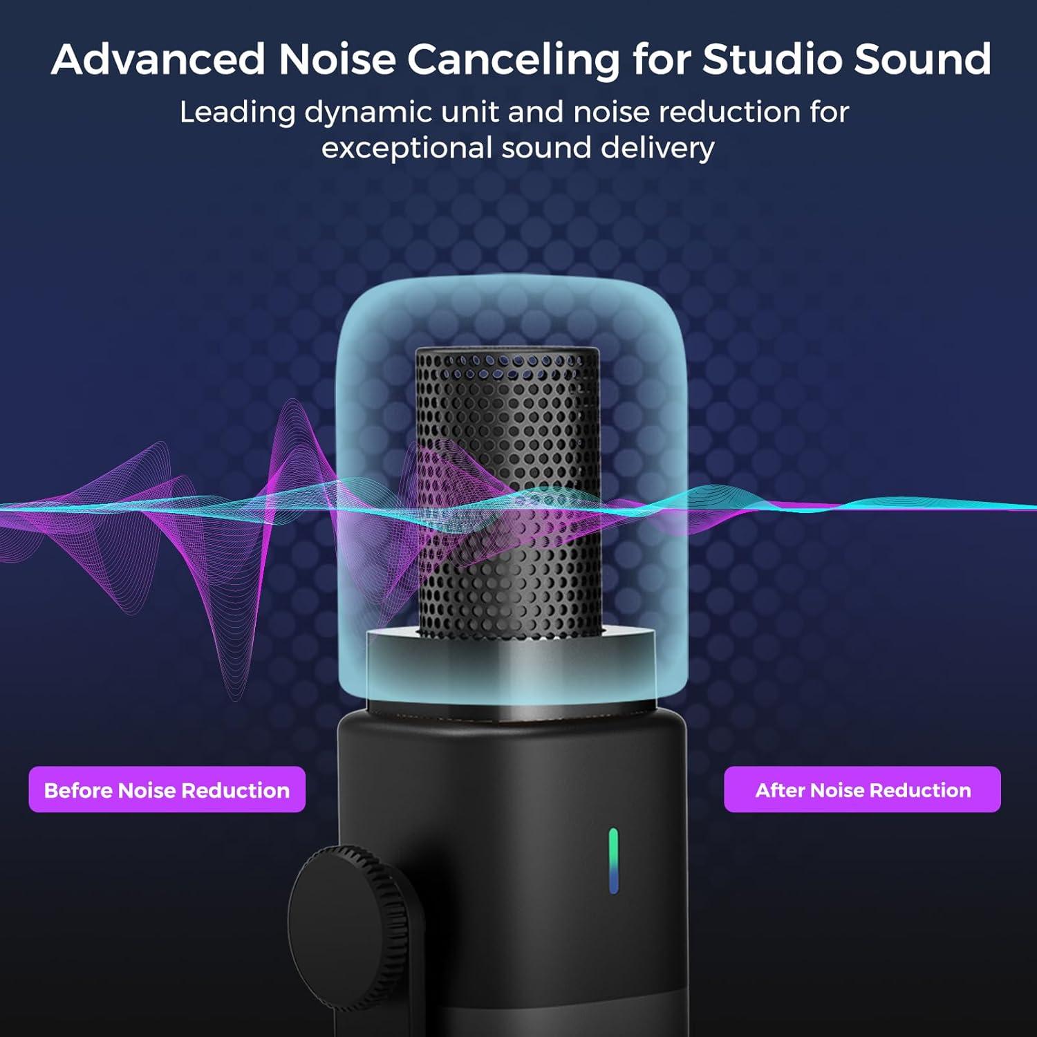 Micrófono Dinámico NearStream AM15X USB/XLR con Soporte