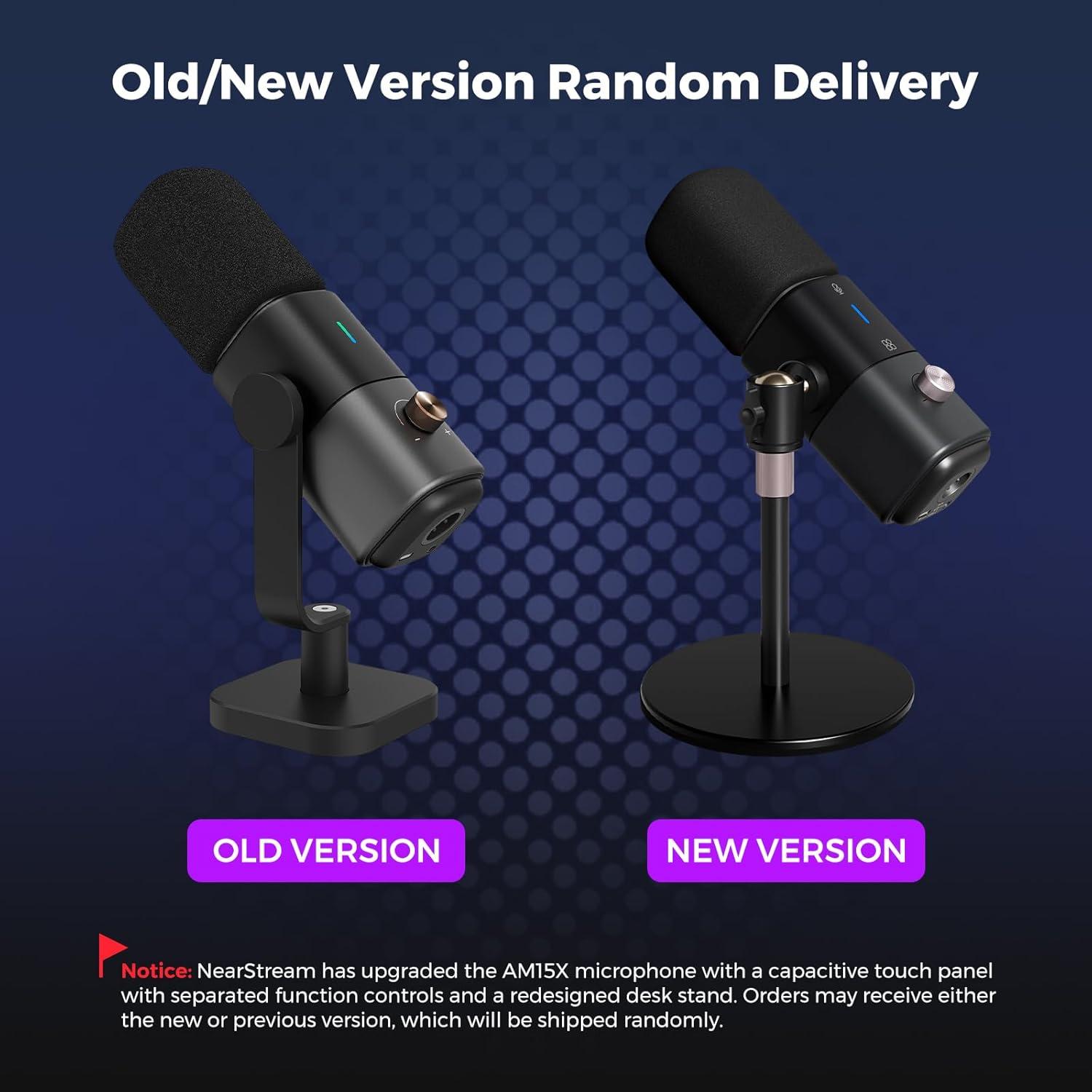 Micrófono Dinámico NearStream AM15X USB/XLR con Soporte