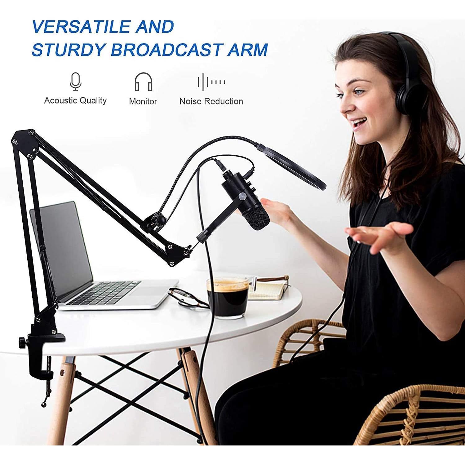 Micrófono de Condensador USB PROAR S-86 para PC y Podcast