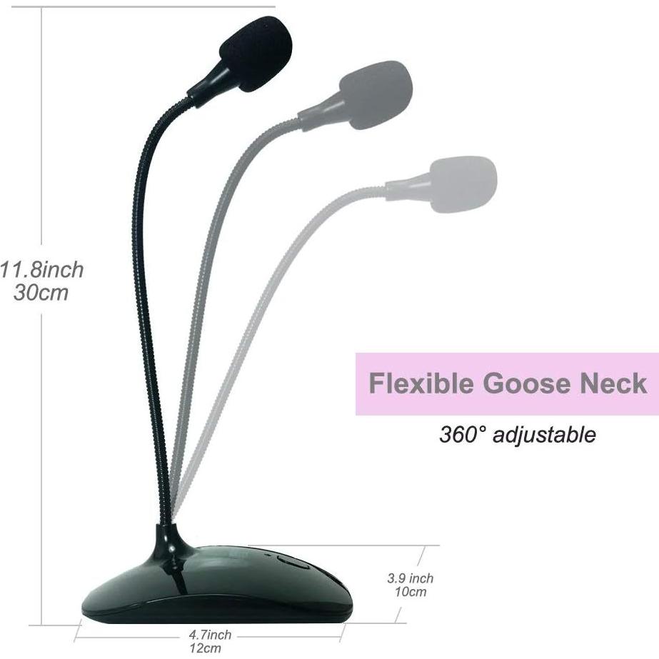 Micrófono USB TKGOU UM6 con cuello de ganso y cancelación de ruido