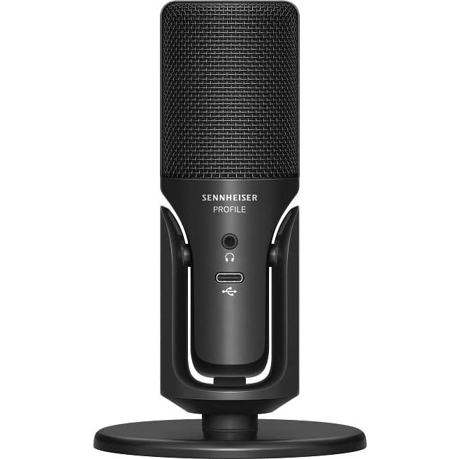 Micrófono de Condensador Cardioide USB Sennheiser Perfil Negro