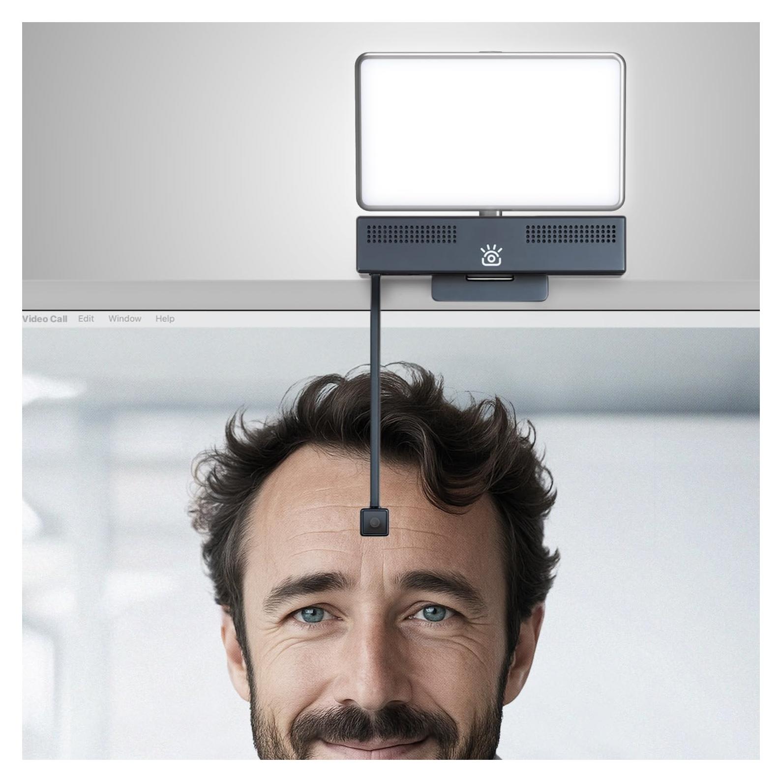Webcam 4K iContact con Micrófono y Luz LED - USB-C
