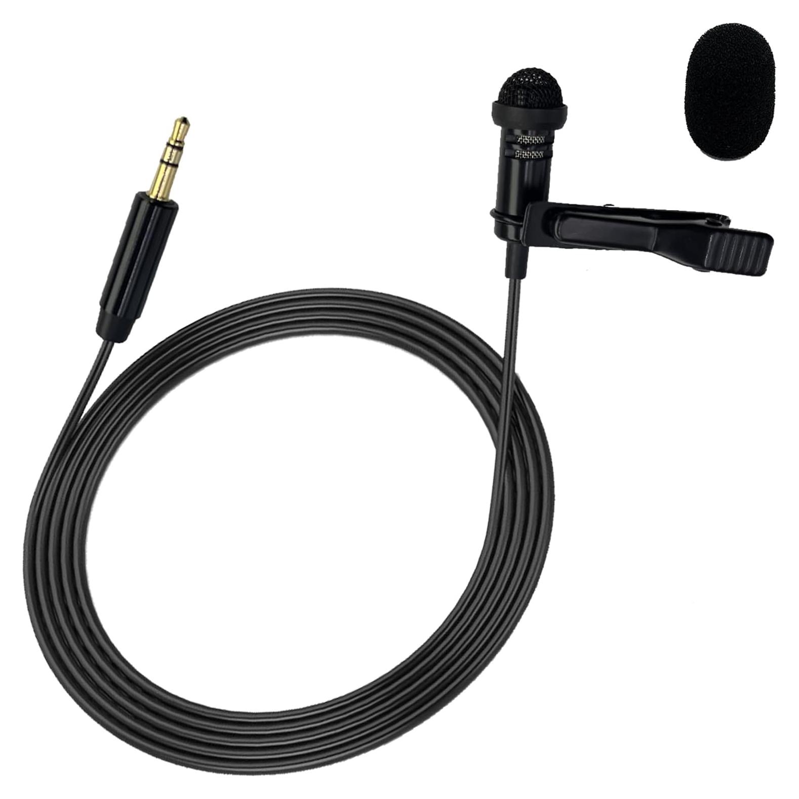 Micrófono Lavalier NewTH 3.5mm Omnidireccional para Vlog