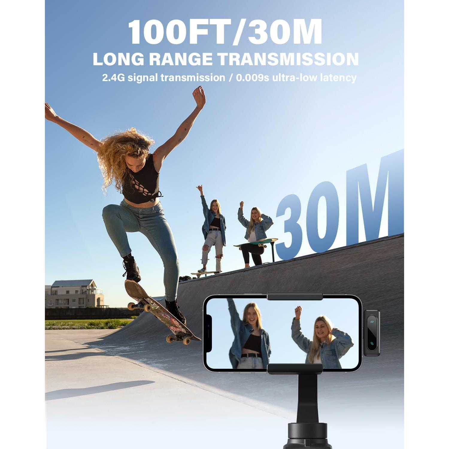 Micrófono Lavalier Inalámbrico WARM BOX USB-C 24H Batería