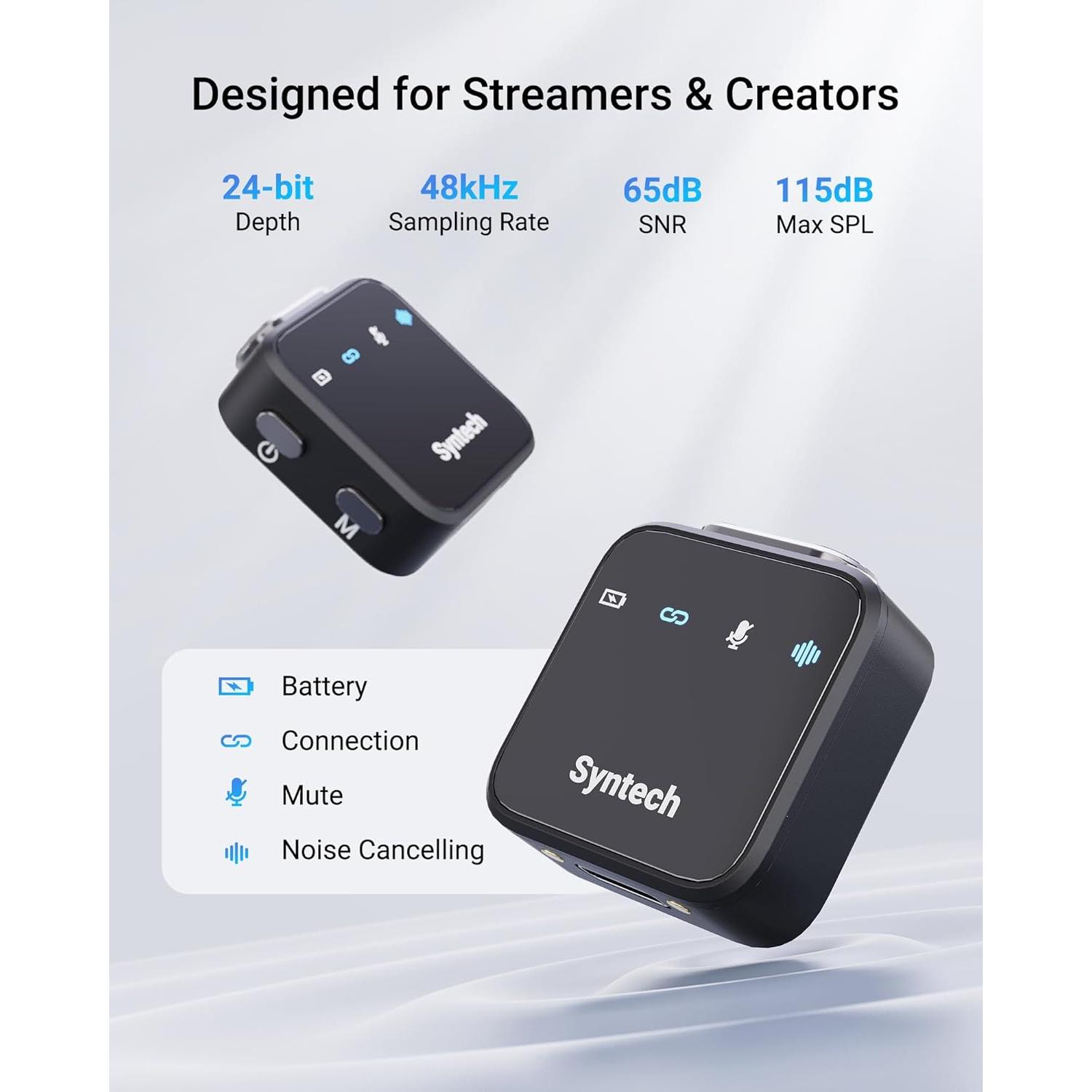 Micrófono Inalámbrico Lavalier Syntech M72 para iPhone/Android