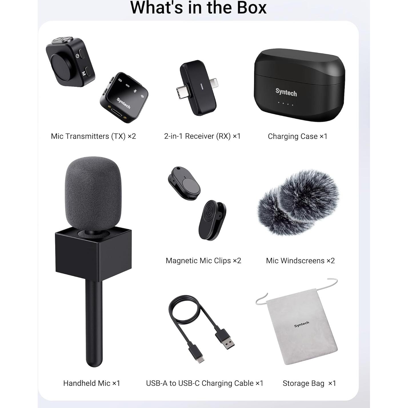 Micrófono Inalámbrico Lavalier Syntech M72 para iPhone/Android