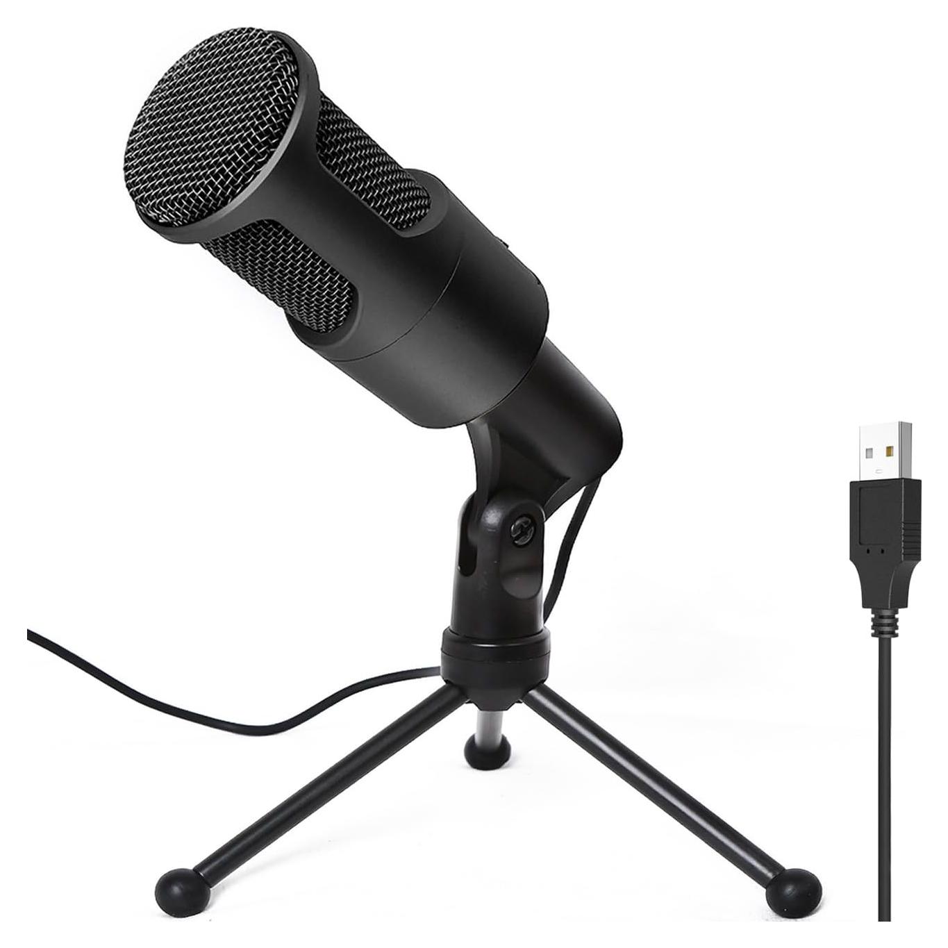 Micrófono USB LOKUKA LQ2 para PC y Streaming - Interruptor Silencio