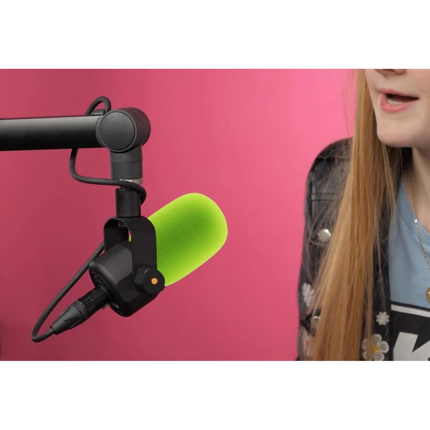 LEFXMOPHY Nt1 Pop Filter for Rode Podmic Procaster Podcaster NT1-A NT2-A NT-USB K2 NT1000 NT2000 Windscreen Replacement Foam Cover Pod Mic WS2 Green Microphone Wind Screen Muffler