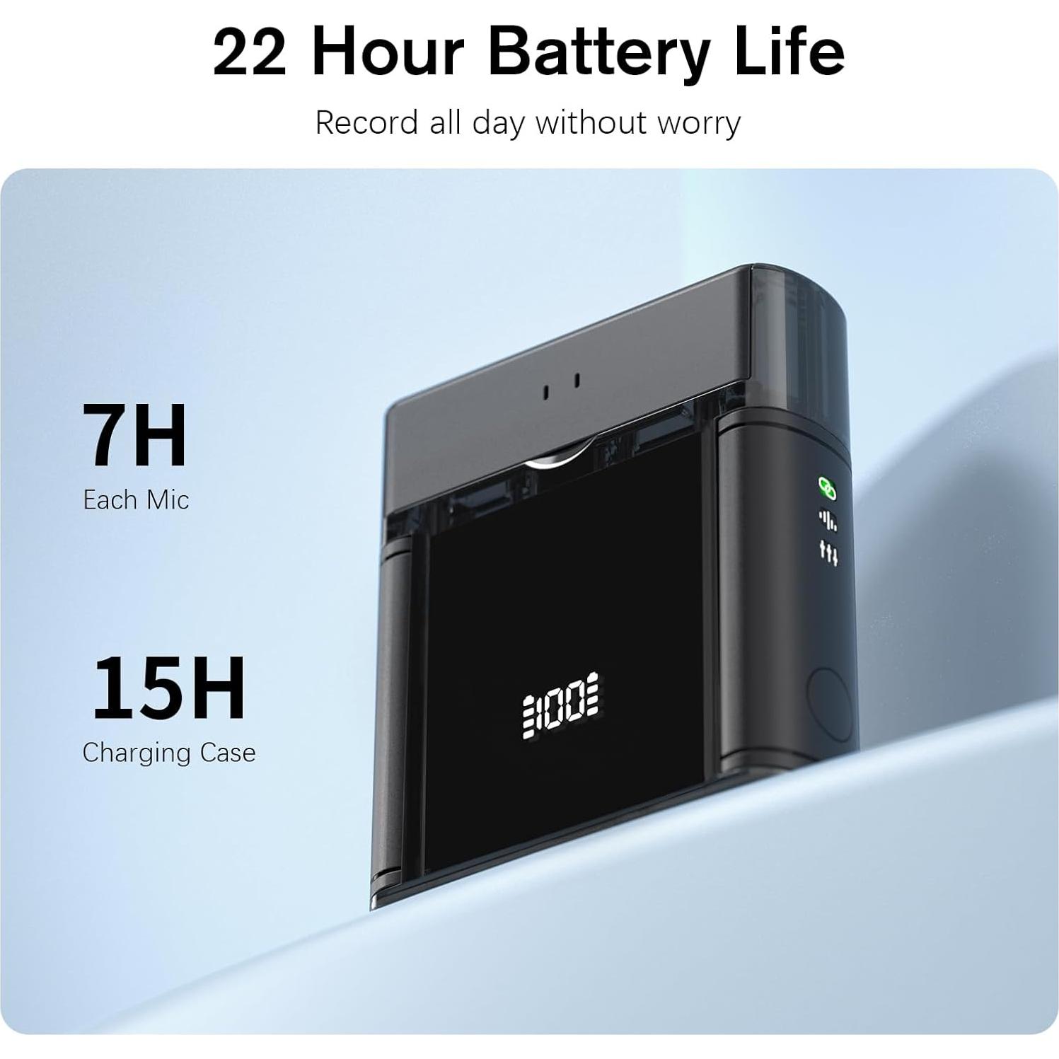 Micrófono Lavalier Inalámbrico Rythflo LM03 2 TX + 2 RX