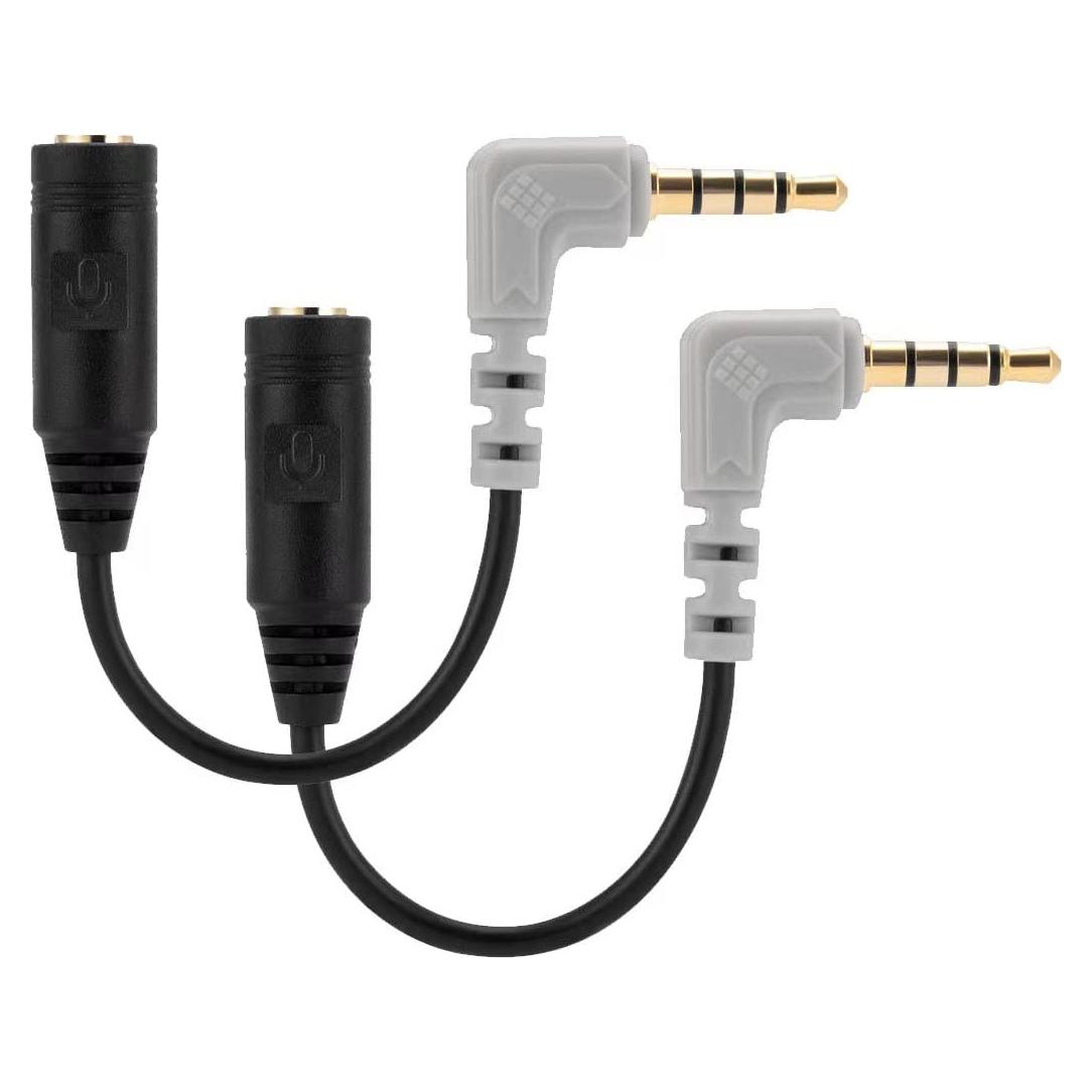 Cable de Micrófono SC4 Uncle Light 2 Pack TRS a TRRS 11cm