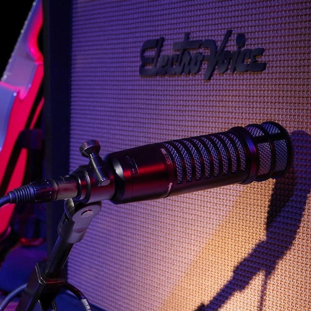 Micrófono Dinámico Electro-Voice RE320 con Soporte y Brazo