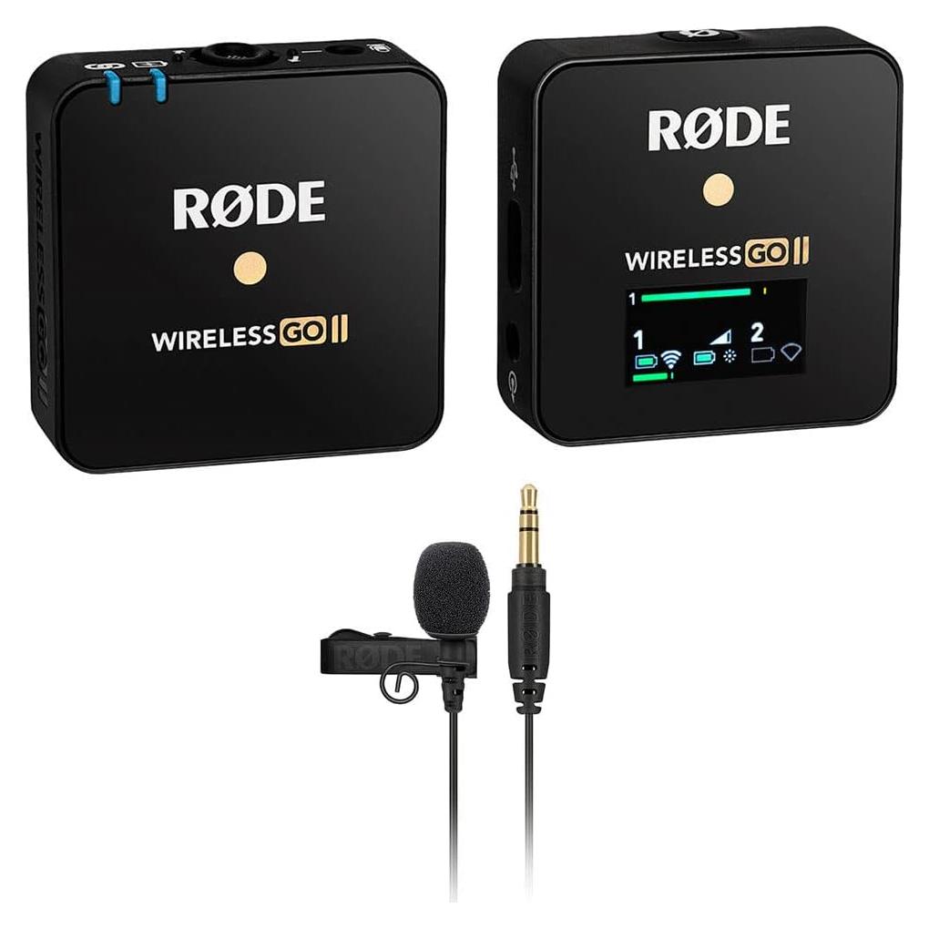 Sistema de micrófono inalámbrico Rode Wireless GO II Single con Lavalier