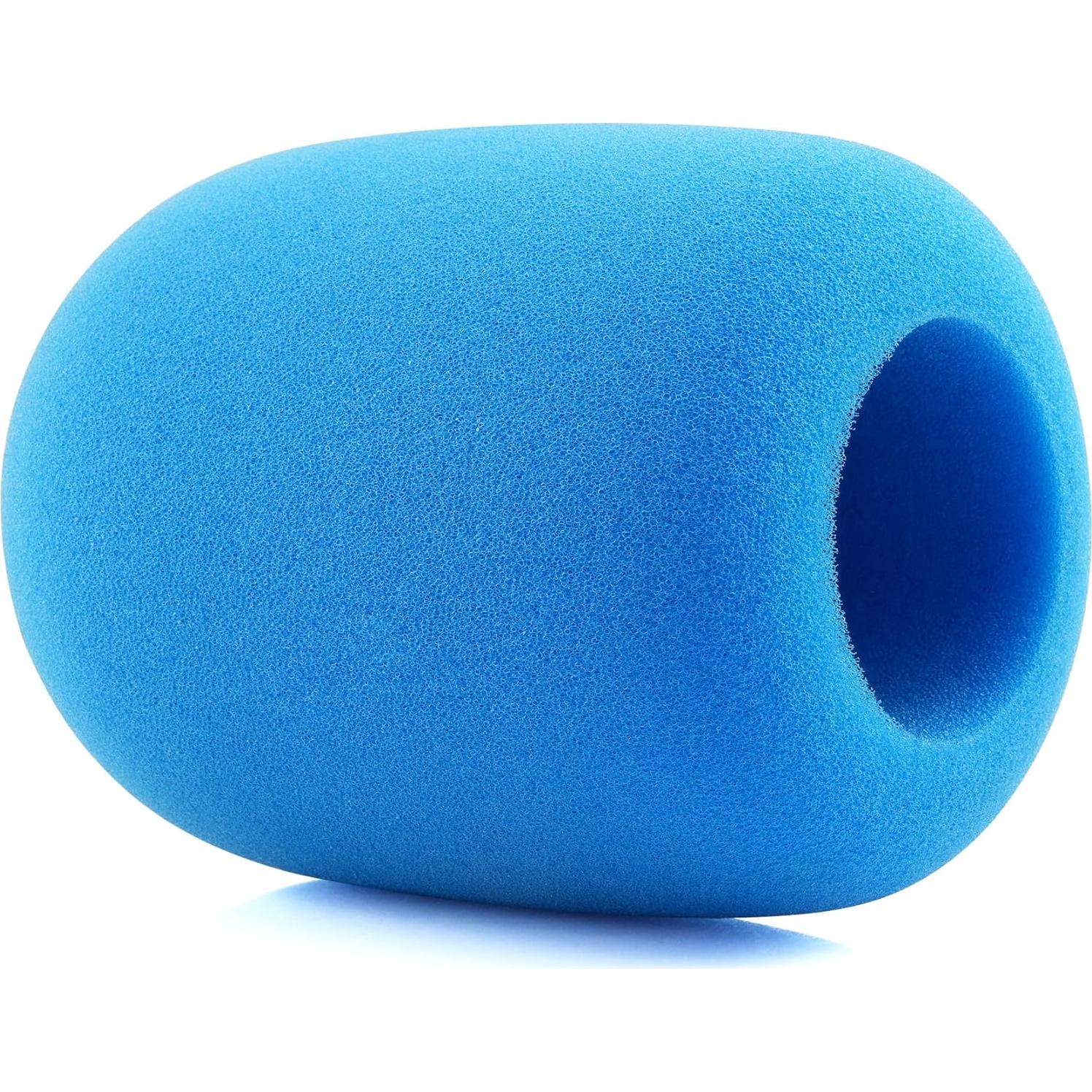 LEFXMOPHY Pop Filter for Rode Podmic Procaster Podcaster NT1 NT1-A NT2-A NT-USB K2 NT1000 NT2000 Windscreen Replacement Foam Cover Pod Mic WS2 Microphone Sky Blue Wind Screen Muffler