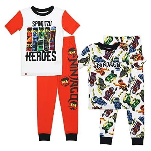 Conjunto de Pijamas LEGO Ninjago Niños 4 Piezas Algodón