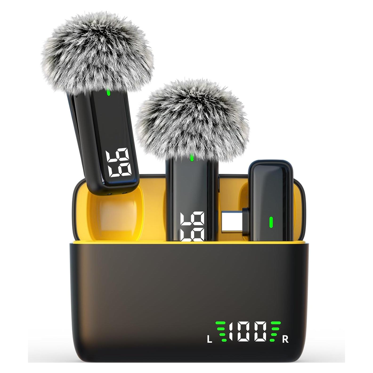 Micrófono Lavalier Inalámbrico USB C OUWEALY para iPhone 15/16