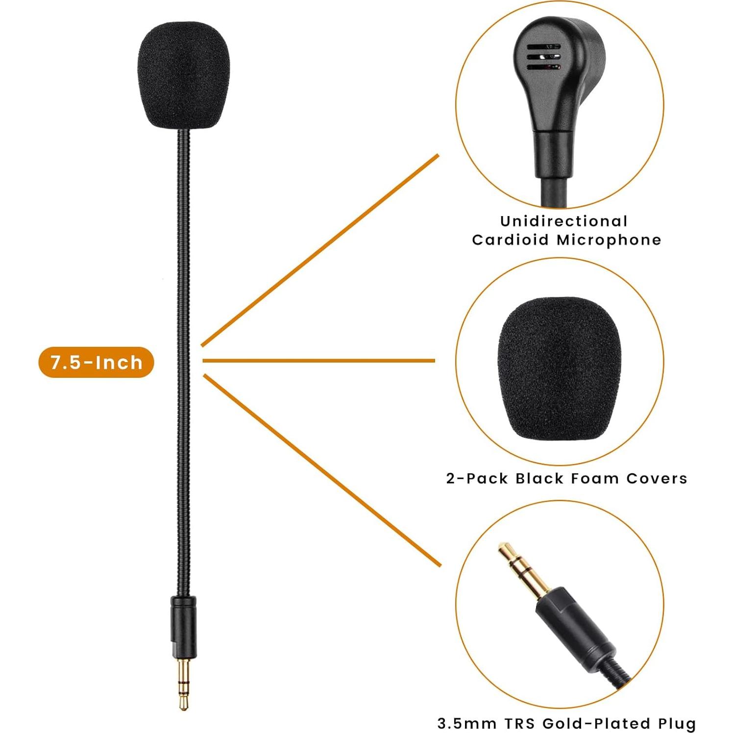 Micrófono Desmontable Razer Barracuda X 3.5mm con Cancelación de Ruido