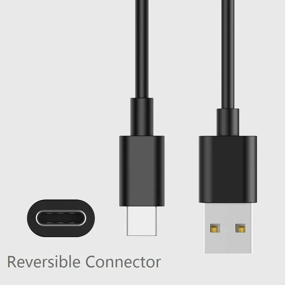 3Ft USB Type-C to Type-A Replacement Cable Compatible with Razer SEIREN V3 Chroma SEIREN V3 Mini SEIREN V2 PRO SEIREN V2 X USB Streaming Microphone Black Cable Power Charger Cord