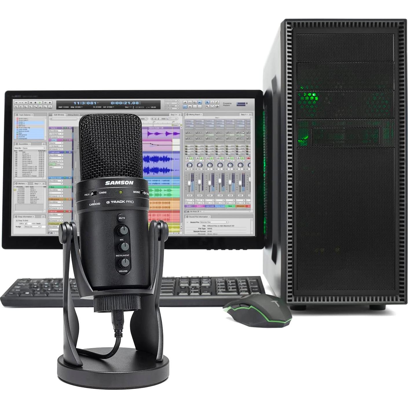 Micrófono de condensador USB Samson G-Track Pro 24 bits 96 kHz