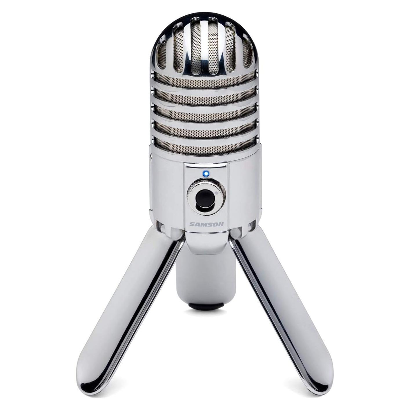 Micrófono USB Samson Meteor Plata - Condensador Cardioide