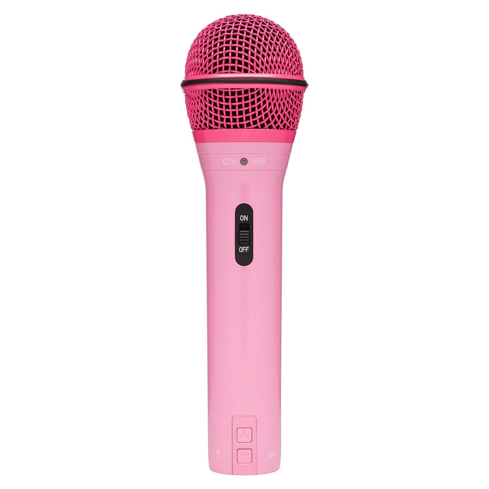 Micrófono Dinámico Samson Q2U USB/XLR Cardioide Rosa
