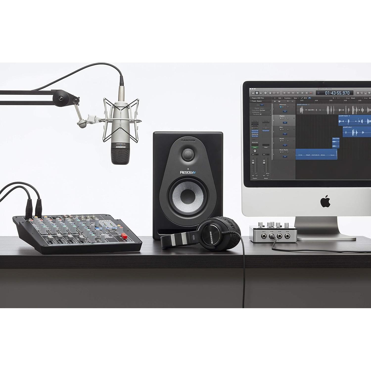 Micrófono de Condensador Cardioide Samson C01 19mm Plata