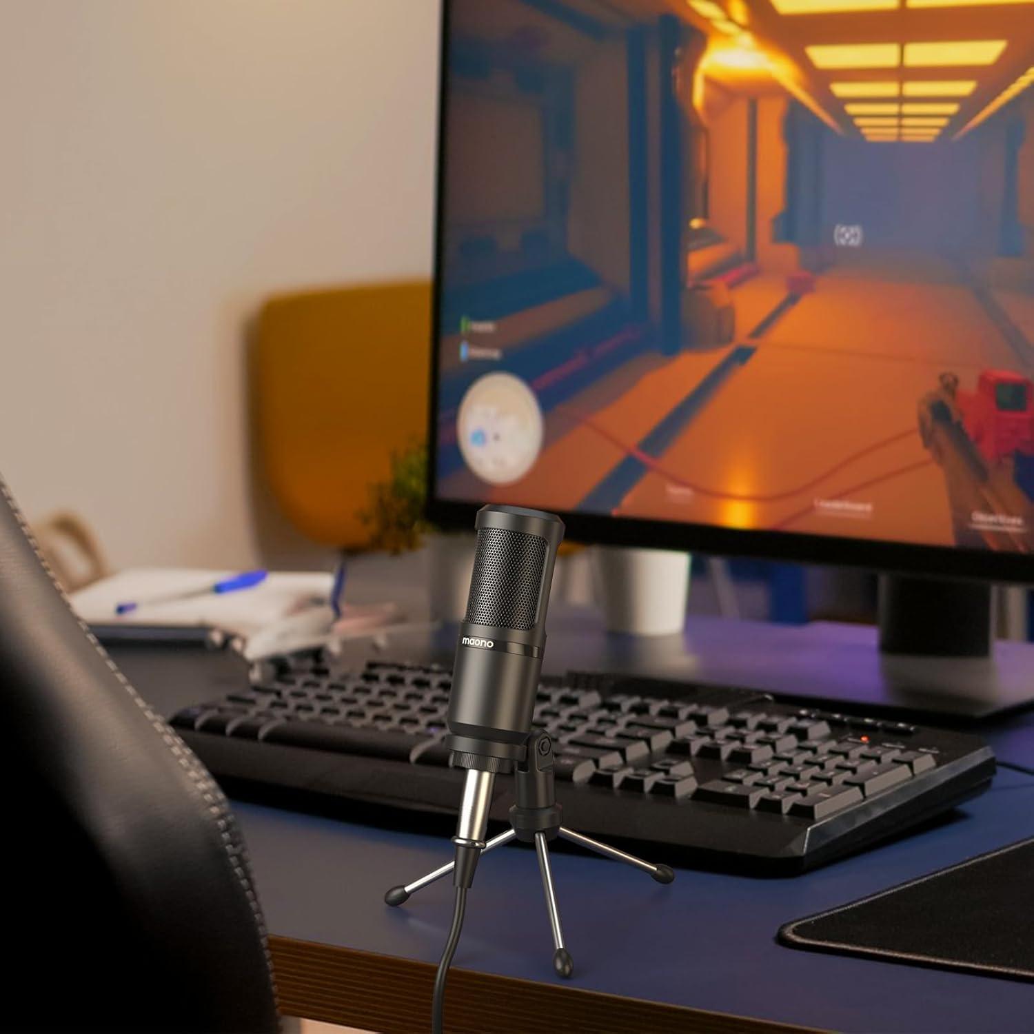 Micrófono de Condensador MAONO PM325T Cardioide para Estudio